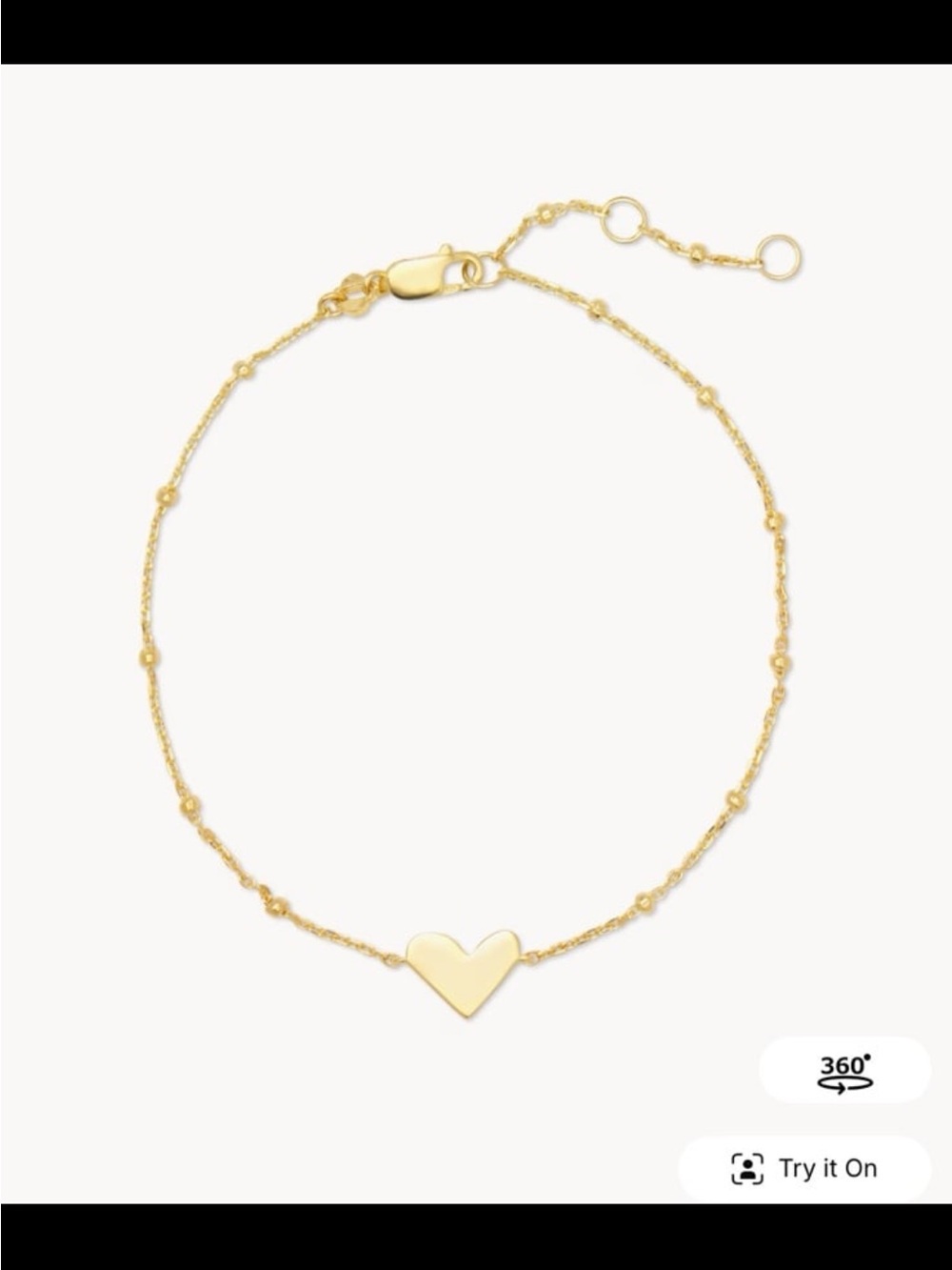 Kendra Scott Ari Heart Delicate Chain Bracelet